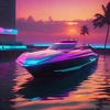 Synthwave Boat 56