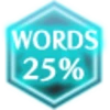 WORDS 25%