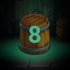 Smash a barrel with a power of 8+.