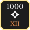 1000 points gained in the 12th century