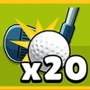 Hit the ball with maximum force 20 times