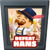 Hans defeated