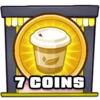 7 coins collected