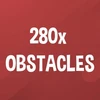 Hit 280 obstacles.