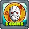 5 coins collected