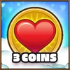 3 coins collected