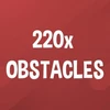 Hit 220 obstacles.