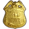 Gold Detective Badge