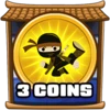 3 coins collected