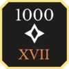 1000 points gained in the 17th century