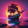 Synthwave Boat 50