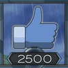 2500 likes