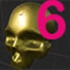 Find golden skull Space area