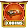 3 coins collected