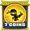 7 coins collected