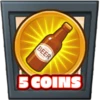 5 coins collected