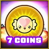 7 coins collected