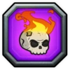 Defeat with fire skull