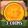 3 coins collected