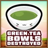 Green tea bowls destroyed