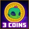 3 coins collected