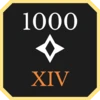 1000 points gained in the 14th century