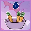 6 zanahorias