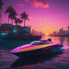 Synthwave Boat 25