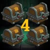 Have 4 chests in play at the same time.