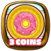 3 coins collected