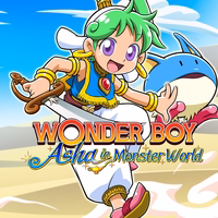 WONDER BOY ASHA in Monster World Logo