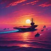 Synthwave Boat 44