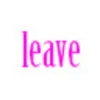 leave