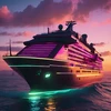 Synthwave Boat 46