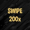 Swipe 200 times.