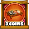 3 coins collected