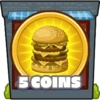 5 coins collected