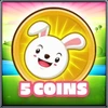 5 coins collected