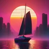 Synthwave Boat 8