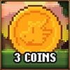 3 coins collected