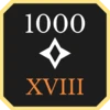 1000 points gained in the 18th century