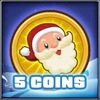 5 coins collected