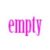 empty