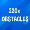 Hit 220 obstacles.