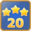 20 Levels with 3 star!