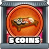 5 coins collected