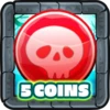 5 coins collected