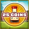 25 coins collected