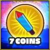 7 coins collected