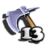 Open level 13 weapons.